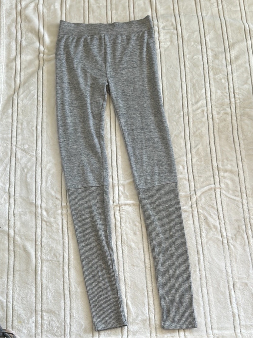 American eagle Heather Grey Seamless Ribbed Leggings